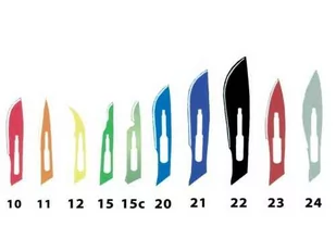 GIMA CARBON STEEL BLADES N. 10 - sterile Ostrza chirurgiczne ze stali węglowej rozmiar 10 - sterylne - Akcesoria medyczne - miniaturka - grafika 1
