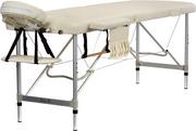 Stoły i łóżka do masażu - Bodyfit Stół, łóżko aluminiowe do masażu Beżowe 2 segmentowe - beżowy 468 - miniaturka - grafika 1