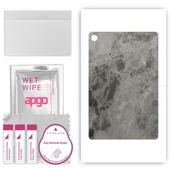 Akcesoria do tabletów i e-booków - folia naklejka skórka strukturalna na TYŁ do Samsung Galaxy Tab S9 FE - Marmur Czarny - apgo SKINS - miniaturka - grafika 1