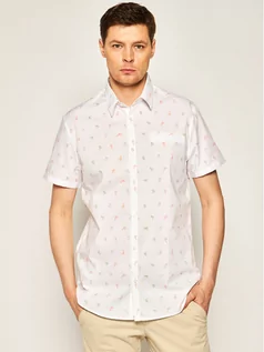 Koszule męskie - GUESS Koszula M02H42 W8BX0 Biały Slim Fit - grafika 1