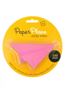 Paper Plane karteczki samoprzylepne różowe - Szkolne artykuły papiernicze - miniaturka - grafika 2