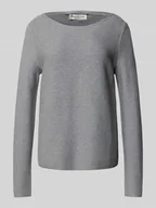 Swetry damskie - Sweter z dzianiny o kroju regular fit z czystej bawełny - miniaturka - grafika 1