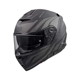 PREMIER Kask Devil PR 9 BE BM, czarny/szary, S - Kaski motocyklowe - miniaturka - grafika 1