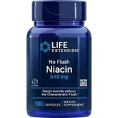 Witaminy i minerały - Life Extension No Flush Niacin 640 mg  Suplement diety 100 kaps. - miniaturka - grafika 1