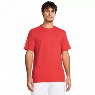 Koszulki sportowe męskie - Męski t-shirt z nadrukiem Under Armour UA M Sportstyle LC SS - czerwony - UNDER ARMOUR - miniaturka - grafika 1