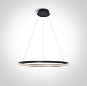 Lampy sufitowe - Lavin lampa wisząca LED ring czarny 63054A/B OneLight - miniaturka - grafika 1