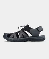 Sandały męskie - 4F, Sandały męskie, Midshop shoes, ciemny szary, rozmiar 45 - miniaturka - grafika 1