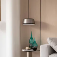 Lampy sufitowe - Lampa wisząca Lucande LED Faelinor, szara, aluminium, Ø 35 cm - miniaturka - grafika 1