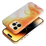 Etui i futerały do telefonów - OEM Leather Mag Cover do iPhone 12 Pro orange splash - miniaturka - grafika 1