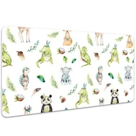 Podkładki na biurko - Mata na biurko dla dzieci Wesołe zwierzęta 100x50 cm - miniaturka - grafika 1