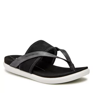 Klapki i japonki damskie - Ecco Japonki Simpil Sandal 20926351052 Black/Black - grafika 1