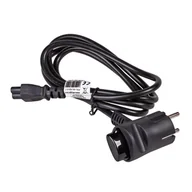 Kable komputerowe i do monitorów - Akyga Kabel zasilający koniczynka z wtyczką Tinen IEC C5 CEE 7/7 1.5 m AK-NB-01T - miniaturka - grafika 1