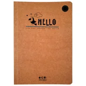 Zeszyty szkolne - Eco Friendly Brulion 96 Kartek B5 W Kratkę Kraft - miniaturka - grafika 1