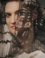 Apaszki i szaliki damskie - Jedwabny szalo - komin IMPRINT - miniaturka - grafika 1