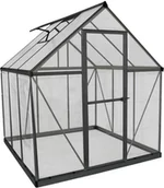 Szklarnie ogrodowe - Palram - Szklarnia aluminiowa Canopia Hybrid 66 Antracyt 185x185x208 cm - miniaturka - grafika 1