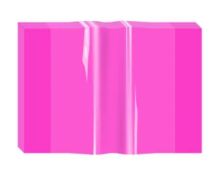 Okładka na zeszyt A5/PVC neon różowa Biurfol - 10szt. - Szkolne artykuły papiernicze - miniaturka - grafika 1