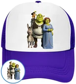 Czapki i chusty sportowe męskie - CZAPKA Z DASZKIEM SHREK DLA DZIECI NA LATO NIEBIESKA BEJSBOLÓWKA - miniaturka - grafika 1