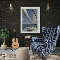 Fotele - Fotel uszak Kapitan we wzory, welurowy - miniaturka - grafika 1