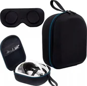 Akcesoria VR - Etui ochronne do Oculus Meta Quest 3 Alogy Hard Case obudowa pokrowiec na okulary gogle VR + ochrona okularu Czarne - miniaturka - grafika 1