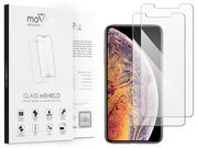 Szkła hartowane na telefon - movear 2 szt. Szkło Hartowane 9H Apple iPhone Xs MAX do Etui GLASS mSHIELD 2.5D selfieEdition AIXSMGPM24A002 - miniaturka - grafika 1