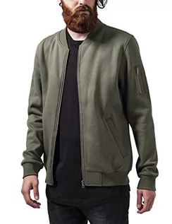 Kurtki męskie - Urban Classics Męska kurtka dresowa bomber, zielony (oliwka 176), XXL - grafika 1