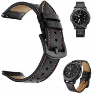 Akcesoria do smartwatchy - Skórzany Pasek Do Samsung Galaxy Watch 46MM 3 45MM Gear S3 Frontier Classic - miniaturka - grafika 1