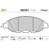 Klocki hamulcowe - Klocki hamulcowe - komplet VALEO 302321 - miniaturka - grafika 1