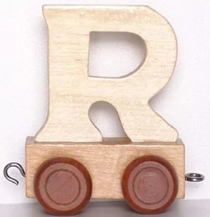 Small Foot Design Wagonik z literą R - Pociągi dla dzieci - miniaturka - grafika 1