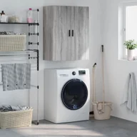 Szafki na klucze - vidaXL Szafka wisząca, szary dąb sonoma, 69,5x34x90 cm - miniaturka - grafika 1