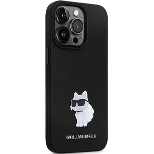 Karl Lagerfeld KLHCP13LSMHCNPK iPhone 13 Pro / 13 6.1" czarny/black hardcase Silicone C Metal Pin - Etui i futerały do telefonów - miniaturka - grafika 4