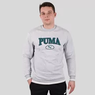 Bluzy sportowe męskie - Bluza Męska Puma Bawełniana Wkładana Ocieplana Szara 676016-04 - miniaturka - grafika 1