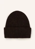 Czapki damskie - Samsøe Samsøe Czapka Nor Z Dodatkiem Alpaki braun - miniaturka - grafika 1