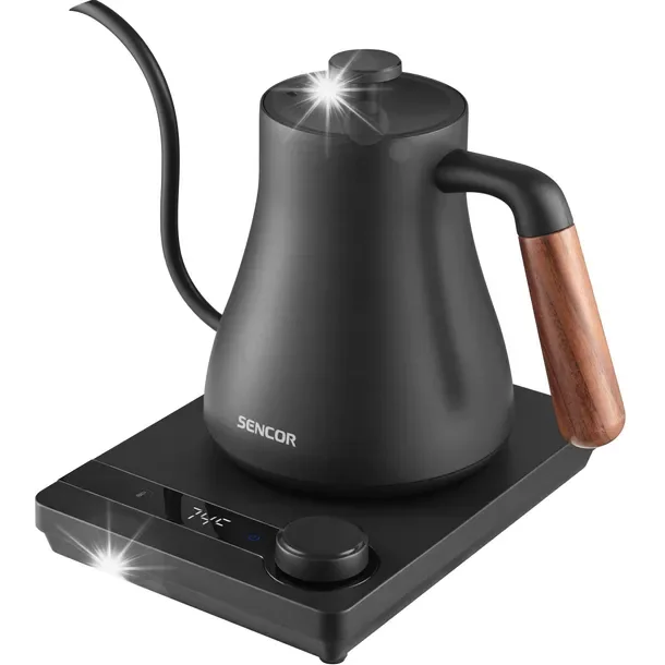 Pour Over Czajnik Elektryczny Regulowany Do Kawy Sencor 1000w 0,6l Z Szyjką