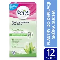 Veet Plastry z woskiem do skóry suchej 12 szt 8040383 - Depilacja - miniaturka - grafika 1