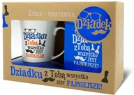 Kubki - Kubek i podstawka, Dziadek, zestaw, 350 ml - miniaturka - grafika 1