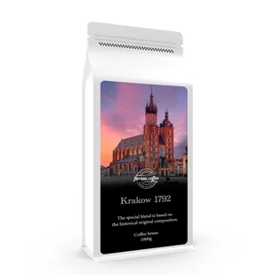 ŚWIEŻO PALONA KAWA ZIARNISTA 1KG KRAKÓW - 80% ARABICA | 20% ROBUSTA - Kawa - miniaturka - grafika 1