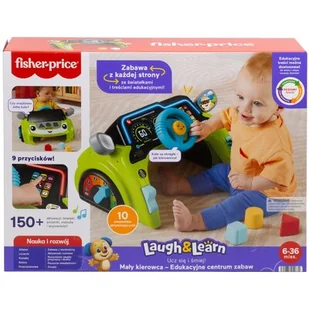 Zabawka edukacyjna FISHER PRICE Ucz się i śmiej Mały kierowca HYR90 - Zabawki interaktywne dla dzieci - miniaturka - grafika 1