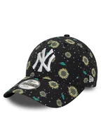 Czapki dla dzieci - New Era Czapka z daszkiem Kids Floral Aop 940 Ne 60503478 M Czarny - miniaturka - grafika 1