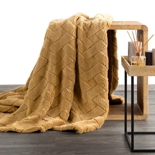 Koc D91 Caro 150x200 cm miodowy - Koce - miniaturka - grafika 1
