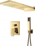Zestawy prysznicowe - Zestaw prysznicowy PDS KRAN BATERIA PRYSZNICOWA ŁAZIENKOWA ZŁOTA EFEKT v9 - miniaturka - grafika 1