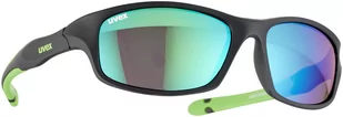 Uvex Sportstyle 507 Glasses Kids, black mat green/green 2021 Okulary przeciwsłoneczne dla dzieci S5338662716 - Okulary przeciwsłoneczne - miniaturka - grafika 1