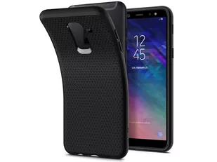 Spigen LIQUID AIR GALAXY A6+ PLUS 2018 BLACK - Etui i futerały do telefonów - miniaturka - grafika 1