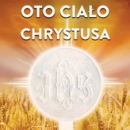Baner na Boże Ciało "Oto ciało Chrystusa"150x150 cm - Ikony i obrazy sakralne Baner na Boże Ciało "Oto ciało Chrystusa"150x150 cm - Ikony i obrazy sakralne - miniaturka - grafika 1