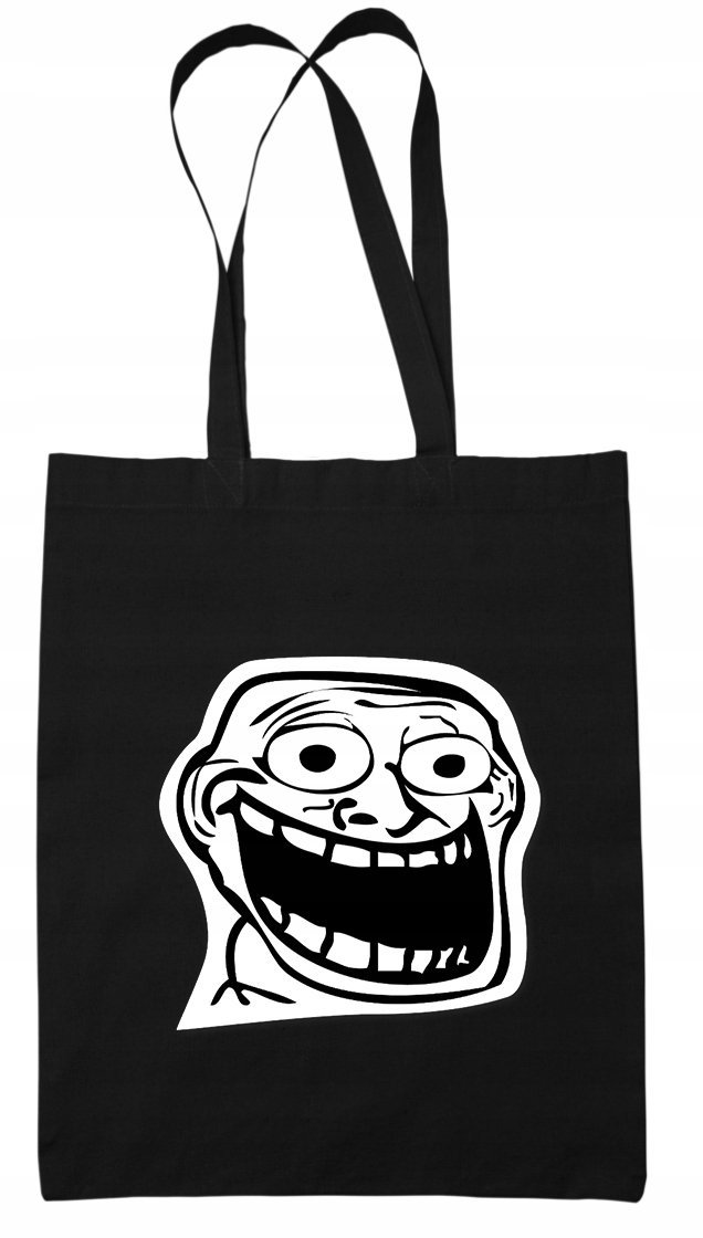 Torba Na Ramię EKO bawełniana Trollface Mem Meme