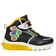 Buty dla chłopców - Sneakersy Geox J Ciberdron Boy J46LBJ 054FU C0054 S Czarny - miniaturka - grafika 1