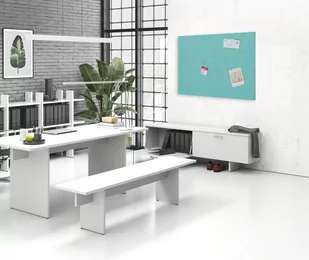 Panel akustyczny ścienny 120 x 80 cm, Jasnoniebieski - Inne meble biurowe - miniaturka - grafika 2