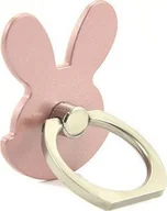 Uchwyty samochodowe do telefonów - UCHWYT TELEFONU STOJAK ZAJĄC RÓŻOWY UNIWERSALNY VEGA NA RĘKĘ RING HOLDER - miniaturka - grafika 1