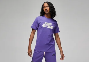 Nike Air Jordan Jumpman Graphic Tee Dark Iris - Koszulki męskie - miniaturka - grafika 1