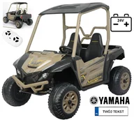 Pojazdy elektryczne dla dzieci - YAMAHA Wolverine X2 pojazd UTV dwuosobowy Quad na akumulator 24V koła EVA - miniaturka - grafika 1