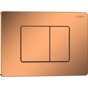 Przyciski spłukujące - Mexen Tex 05 przycisk spłukujący stal nierdzewna, różowe złoto błyszczący - 6105-09 - miniaturka - grafika 1